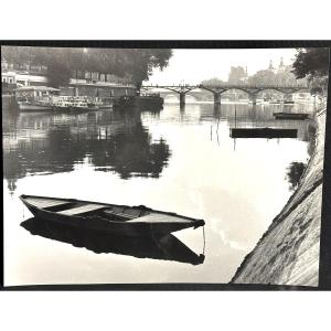 Georges Boyer Lyon 20th Photograph Boat Photo /48