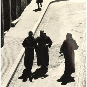 Georges Boyer Lyon 20th Large Photograph The 3 Abbots Trio Photo Exhibition /51