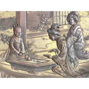 Japan Late 19th Century Polychrome Dish Ceremony Empty Pocket Asia
