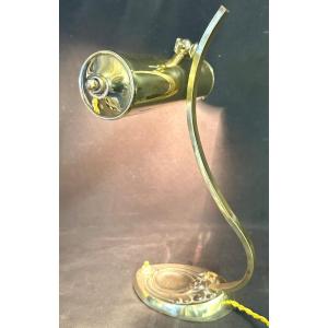 Art Deco Desk Lamp In Gilt Bronze 1930 In Very Good Condition 
