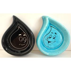 Esso Pair Of Empty Pocket Advertising Oil Drop X2 Ashtray 1950 1960 Cups In Tbe