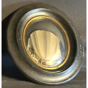 19th Century Distorting Witch Mirror 30 Cm Napoleon III Cabinet Of Curiosities 