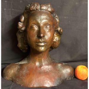 François Gustave Pimienta 1888-1982 Large Bronze 1940 Lost Wax Valsuani