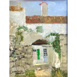 Guy Bardone 1927-2017 Oil Ars En Ré 1957 Ile De Ré Signed And Located
