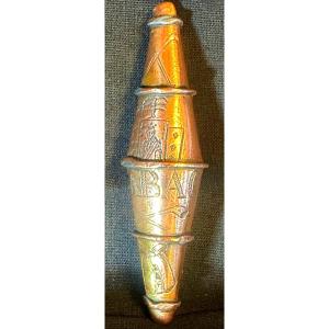 Old Tobacco Carrot In Lead And Copper Engraved Pipes Cards Saf Matches Tobacconist