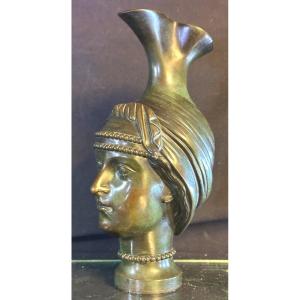 Bronze Jug Pourer 19th Century After The Antique Grand Tour With Beautiful Patina