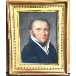 Charles Langlois De Sezanne 1757-1845 Portrait Of A Man Museums Collections In Very Good Condition