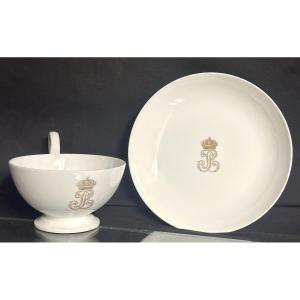 Rare Royal Sevres Luncheon 1847 King Louis Philippe Château De St Cloud Tea Cup Saucer