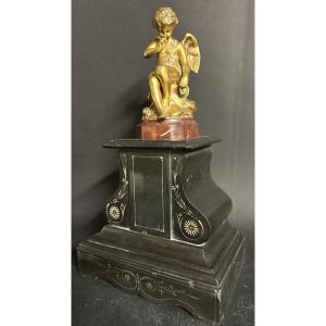 Falconet 1716-1791 After Bronze Love Cupid On Base 29cm Angel 19th Century Love