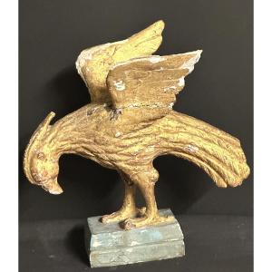 Eagle, 18th Century, Carved And Gilded Wood 