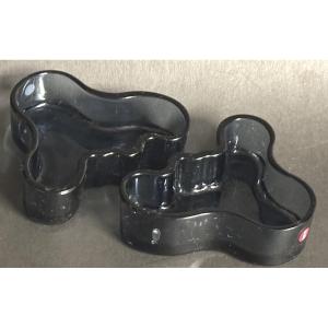 Alvar Aalto (1898-1976) Pair Iittala Trinket/tray/candle Holder Vases, Finland, Signed Design