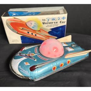 Vintage Universe Car Toy In Box, Circa 1970. Space Car In Very Good Condition. 