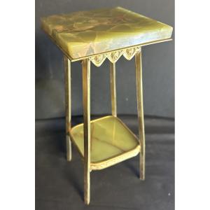 Bronze And Onyx Display Stand, Late 19th Century / 1900