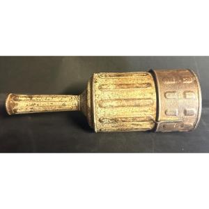 Rare Metal Chocolate Shaker/cocoa Shaker, Late 19th Century, For A Chocolate And Pastry Shop. 