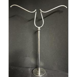 Antique Chrome Shop Display Stand, Height 54cm / 84cm, Siegel Dlg, Circa 1940
