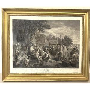 Print1775 Treaty Of William Penn With Indians In America, Pennsylvania, 1681, Usa, Museum.
