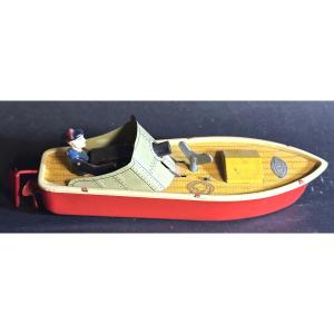 Vébé Unis Mechanical Toy Gun, Mint Condition, Lithographed Tinplate, With Its Key /2