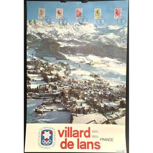 Poster Villard De Lans Jo Winter Olympics 1968 Ski Grenoble Alps 