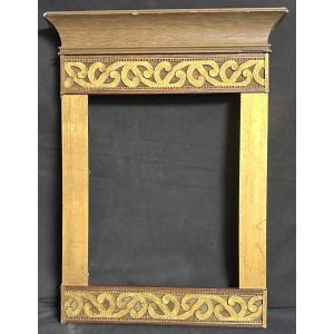 Curious Double Patina Gold And Brown Frame Circa 1900