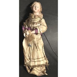 18th Or Early 19th Century Neapolitan Santon For Crib