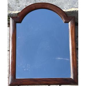 19th-century Mahogany Mirror With Curved Pediment 58x45.5cm