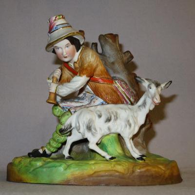 Berger Napolitain Porcelain Polychrome XIXe Naples