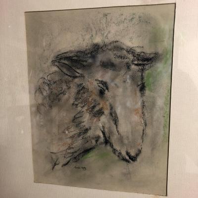 Mané-Katz Peintre de l'âme Juive Pastel Mouton Agneau Judaica Mané Katz