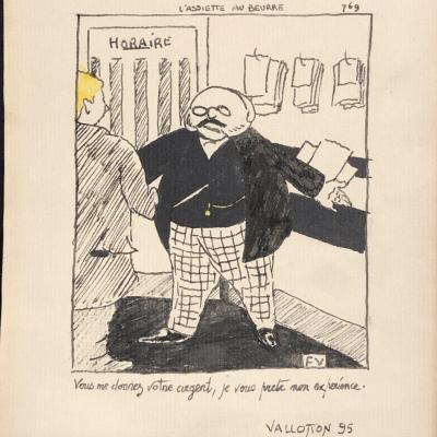 Félix Vallotton 1865-1925 After Indian Ink And Watercolor 1895 Switzerland Butter Plate