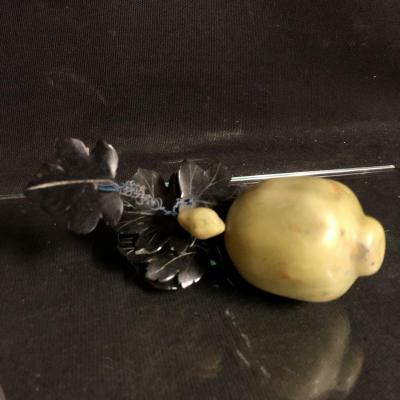 Curious Lemon In Hard Stone Paperweight Early 20th Century Curiosity