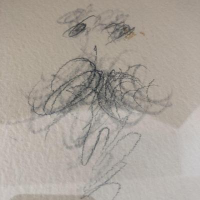 Cesar Baldaccini 1921-1998 Self-portrait Drawing And Highlights Signed César School Of Nice