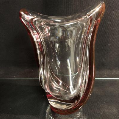 Cristallerie Saint-louis Red Crystal Vase 24 Cm Saint Louis St