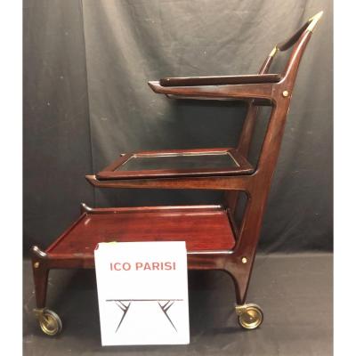 Ico Parisi Rolling Bar Table With 3 Removable Trays Trolley 1952 Db1