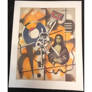 Fernand LEGER 1881-1955 Lithographie JOCONDE AUX CLEFS Succession Thénier Nadia KHODOSSIEVICH