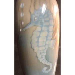 Hippocampe 1900 Vase In Porcelain Dlg Royal Copenhagen