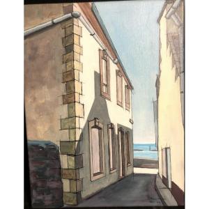 Michel Bollinger XXth Oil Ile De Sein Finistère