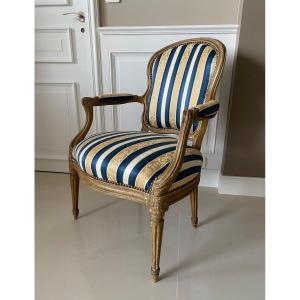 Transition Period Cabriolet Armchair Attributed To Pierre Malbet