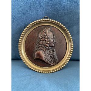 Voltaire, Carved Oak Medallion, Late 18th Century