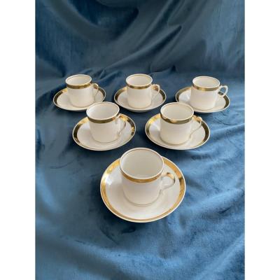 Paris Porcelain Litron Cups, Empire / Restoration Period