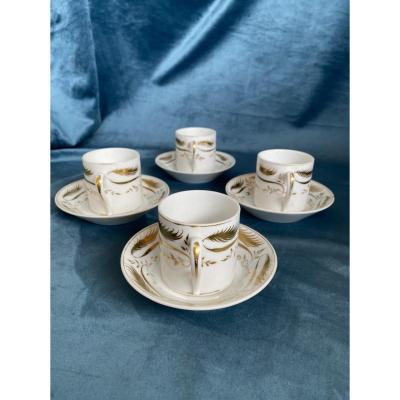 Paris Porcelain Litron Cups From The Empire / Restoration Period