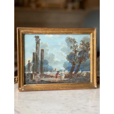 Gouache: French School Of The XVIIIth Century, Signed Hr And Dated 1780