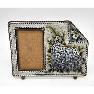 Rectangular Tabletop Frame In Micro-mosaic And Brass