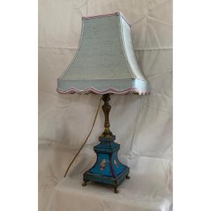 Painted Tole Lamp