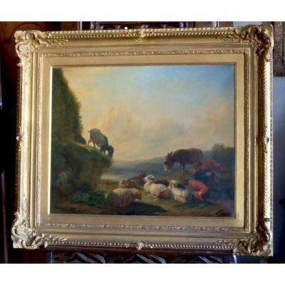 Animated Landscape, Belgian School 19th