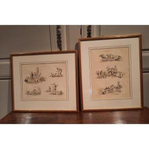 Two English Engravings From The XIXth Century.