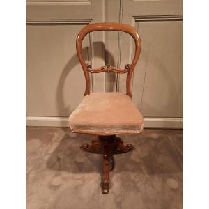 Louis-philippe Mahogany Harpist Chair.