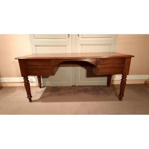 Louis-philippe Period Desk In Oak.