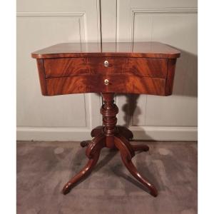 Mahogany Workbench From The Mid-19th Century.