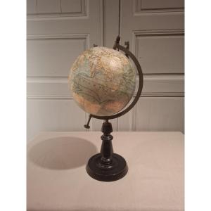 A Terrestrial Globe Signed Forest, Dating From The Late 19th Century.