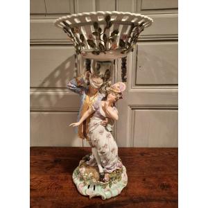 Porcelain Group Representing Two Characters From The 20th Century.