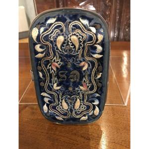 Embroidered Velvet Ball Book Late 18 Eme